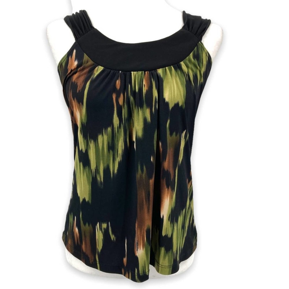 Perception Concept Abstract Sleeveless Blouse